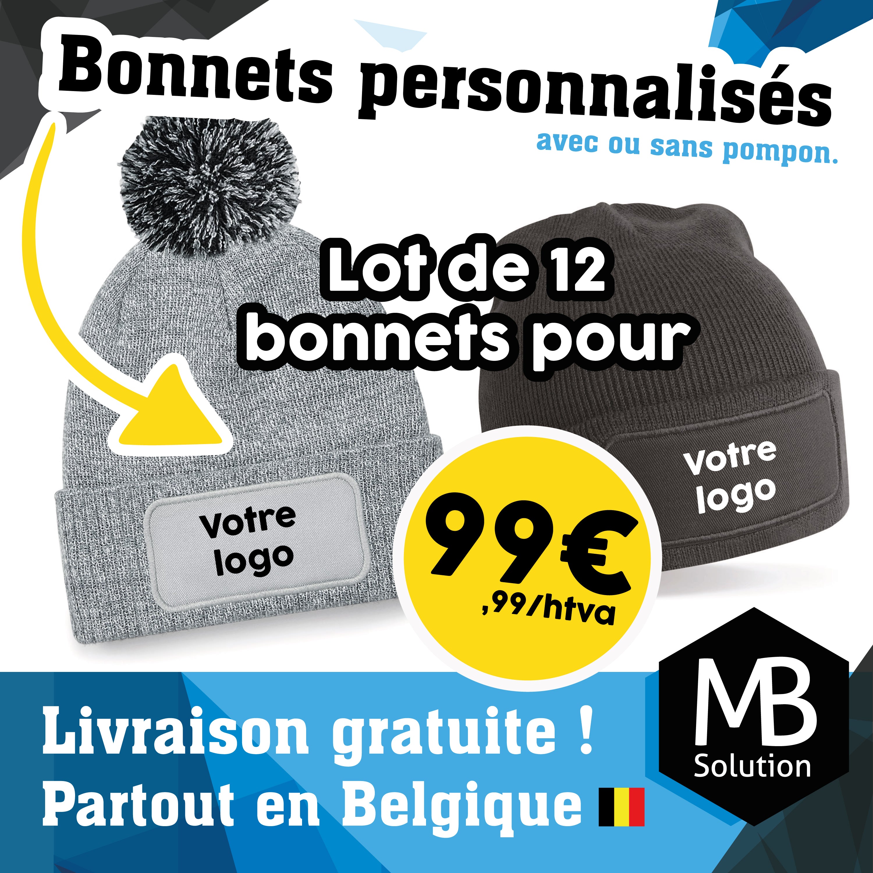 Bonnets personnalisés PROMO